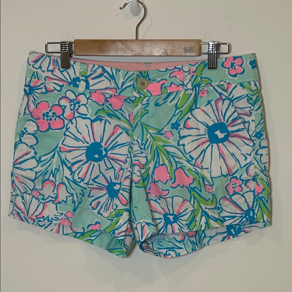 Lilly Pulitzer Callahan Floral Shorts Size 6